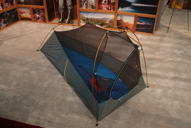 The Mountain Hardwear Ghost UL 1 Tent in display at Outdoor retailer 2015 Summer market. (Photo: Jared Hargrave - UtahOutside.com)