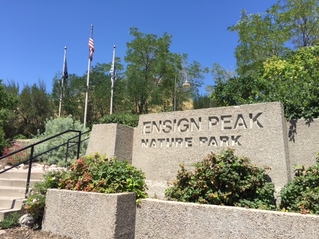 The start of the Ensign Peak hike is extremely obvious at the Ensign Peak Nature Park above the state capitol. (Photo: Jared Hargrave - UtahOutside.com)