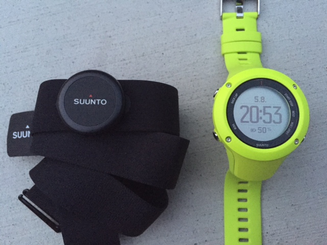 The Suunto Abmit3 Run can be paired with this heart rate monitor strap. (Photo: Jared Hargrave - UtahOutside.com)