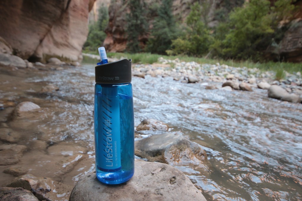 The LifeStraw Go was the perfect water filtration system for a backpacking trip through the Zion Narrows. (Photo: Jared Hargrave - UtahOutside.com)