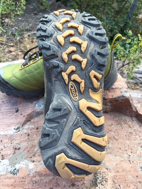 The Hyalite Soles on the Oboz Sundog have out-of-this-world traction. (Photo: Jared Hargrave - UtahOutside.com)