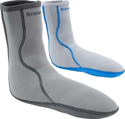Simms Neoprene Wading Socks will keep your feet warm when hiking in the cold river of the Zion Narrows. 
