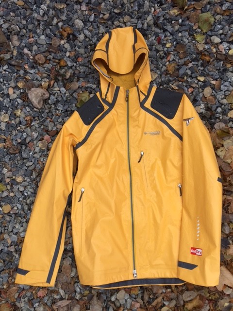 The Columbia OutDry Extreme rain jacket repels water like an old-school rubber slicker. (Photo: Jared Hargrave - UtahOutside.com)
