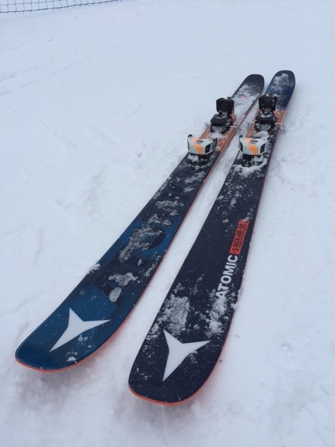 Atomic Backland 109 skis at the Outdoor Retailer 2016 Winter All Mountain Demo. (Photo: Jared Hargrave - UtahOutside.com)