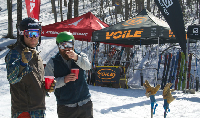 Backcountry bros at the 2015 Backcountry BASECAMP at Smugglers Notch, Vermont. (Photo: Tyler Cohen, Backcountry Magazine)