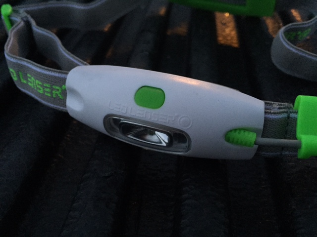 A closer look at the front of the LED Lenser Neo headlmap. (Photo: Jared Hargrave - UtahOutside.com)