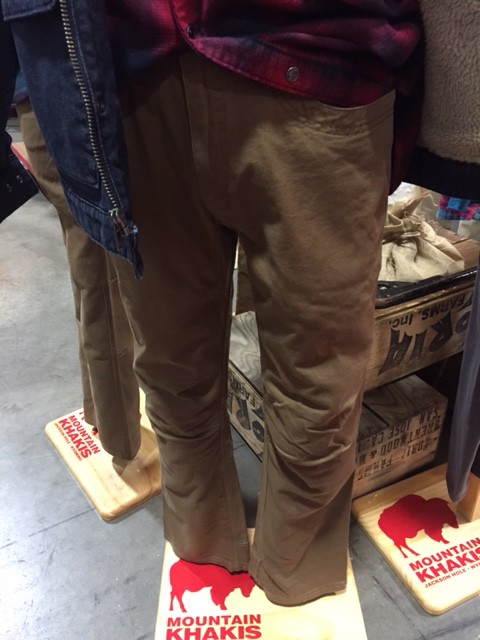 Mountain Khakis Camber 106 pants at Outdoor Retailer 2016 Winter Market. (Photo: Jared Hargrave - UtahOutside.com)