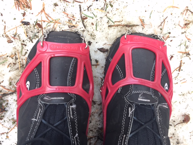 A rubbery harness fits over boots of many sizes to keep the spikes securely fastened to the soles of your boots. (Photo: Jared Hargrave - UtahOutside.com)