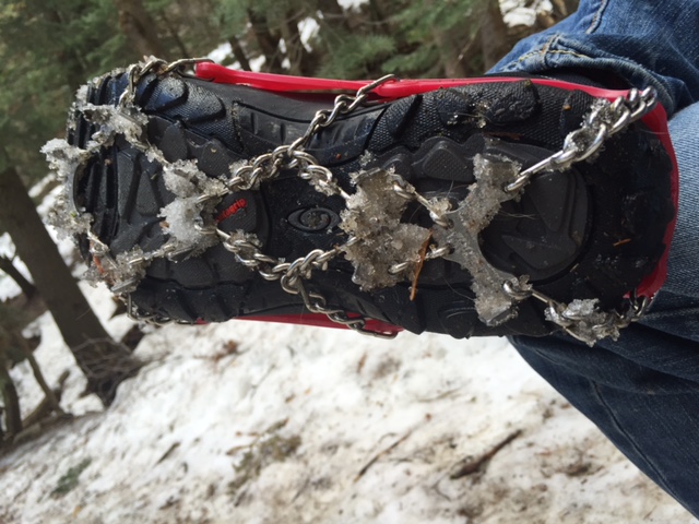 Kahtoola MICROspikes provide traction on icy trails or frozen lakes. (Photo: Jared Hargrave - UtahOutside.com)