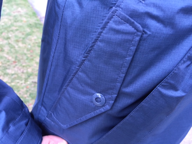 The Mountain Hardwear B Line Parka has stylish hand pockets that snap closed. (Photo: Jared Hargrave - UtahOutside.com) 