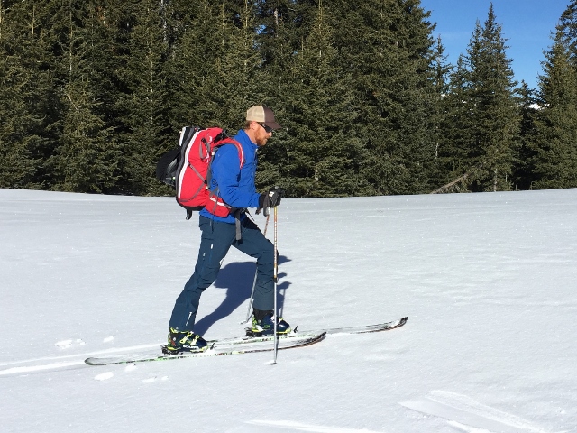 It took a long time to overheat while backcountry skiing on a warm day while wearing the Mountain Khakis Alpha Switch Pullover. (Photo: UtahOutside.com)
