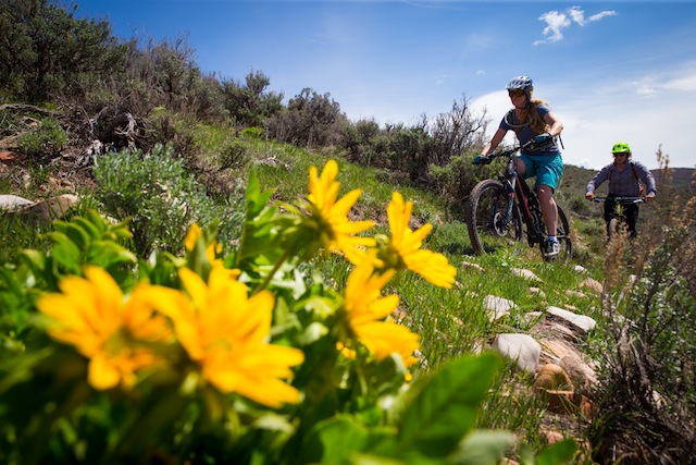 Spring is a great time to mountain bike in Park City, especially when conditions are on point. (Photo: Mike Schirf)