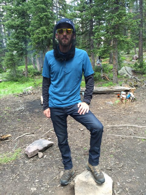 The most stylish man in the Uintas? Well, at least one thing is for sure: the swrve jeans performed like champs in the mountains. (photo: Ryan Malavolta/Utahoutside)