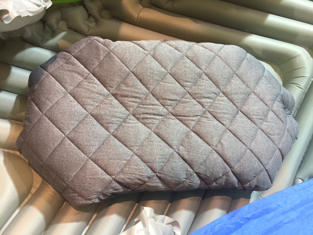 Klymit Luxe Pillow at Outdoor Retailer 2016 Summer Market. (Photo: Jared Hargrave - UtahOutside.com)