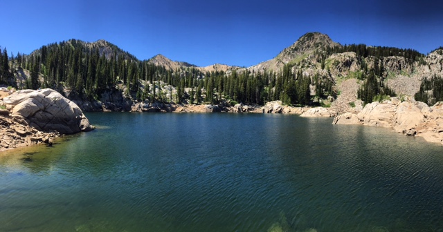 Lake Mary is a beautiful body of water nestled below numerous Wasatch Peaks. It is totally worth making such a short hike for a view like this. (Photo: Jared Hargrave - UtahOutside.com)