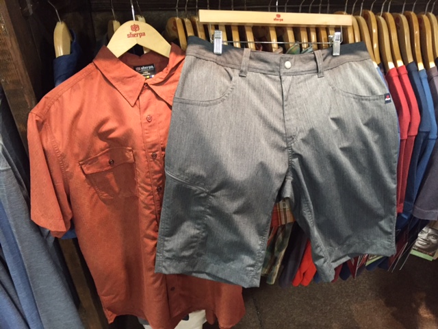 Sherpa Surya shirt and Pokhara shorts at Outdoor Retailer 2016 Summer Market. (Photo: Jared Hargrave - UtahOutside.com)
