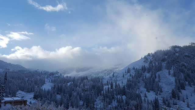 The first big snowstorm in the Cottonwood Canyons is only a taste of things to come for the approaching winter in Utah. (Photo: SkiUtah)