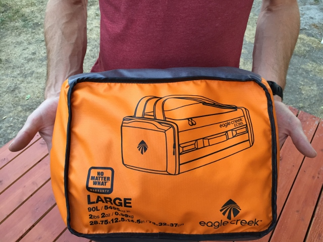 The Eagle Creek Cargo Hauler Duffel is ultra light, and when not in use, ultra packable, too. (Photo: Jess Holzbauer/Utahoutside)