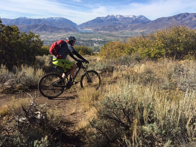 The view of Mount Timpanogos is awesome from the top of the Coyote Canyon Loop. (Photo: Jared Hargrave - UtahOutside.com)