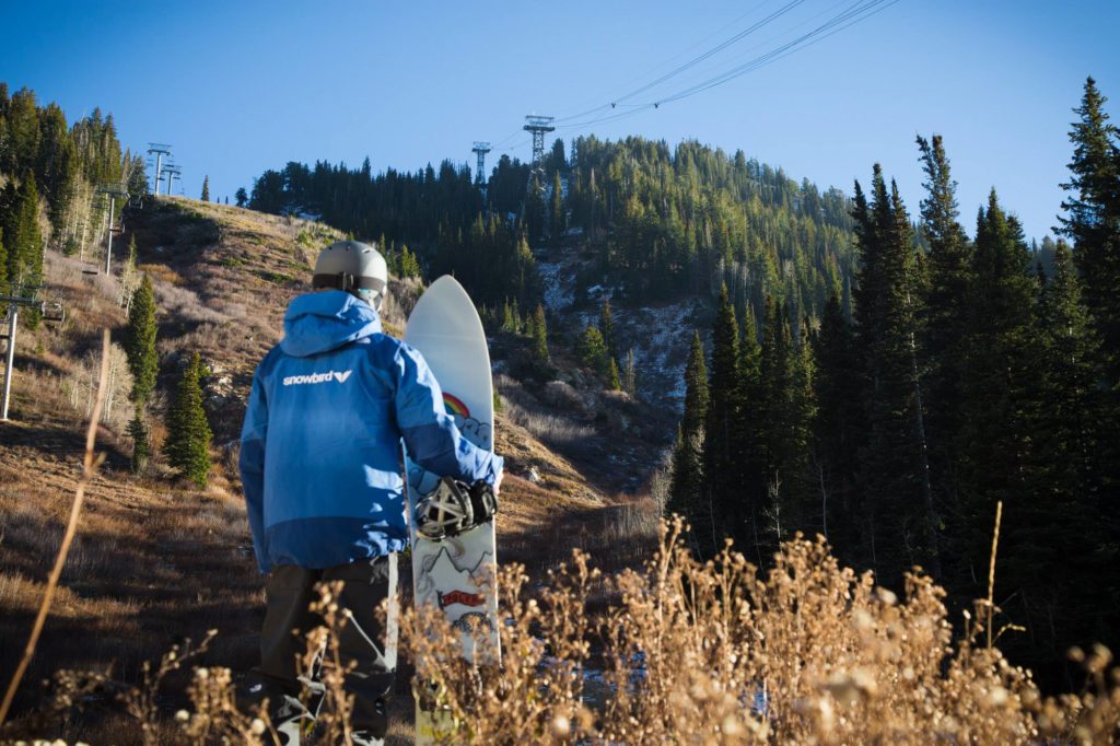 Snowbird got in the action too, sending out this depressing photo when they announced that they are pushing back skiing for the 2016/17 season. (Photo: Snowbird Ski and Summer Resort)